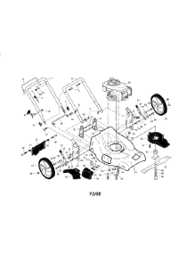 Engine / Housing / Handle parts for Craftsman Gas Walk-Behind Mower 917253461 from AppliancePartsPros.com