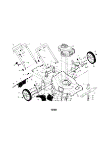 Engine / Housing / Handle parts for Craftsman Gas Walk-Behind Mower 917253462 from AppliancePartsPros.com