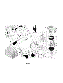 Engine / Housing / Handle parts for Craftsman Gas Walk-Behind Mower 917253470 from AppliancePartsPros.com