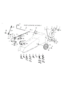 Idler & Braking Assembly parts for Craftsman Front-Engine Lawn Tractor 91725350 from AppliancePartsPros.com
