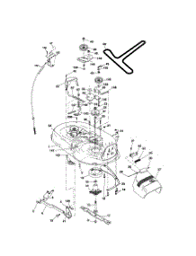 Mower Deck parts for Craftsman Front-Engine Lawn Tractor 917253500 from AppliancePartsPros.com