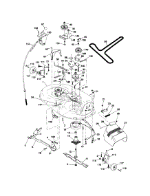 Mower Deck parts for Craftsman Front-Engine Lawn Tractor 917253510 from AppliancePartsPros.com