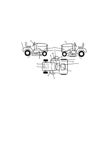 Decals parts for Craftsman Front-Engine Lawn Tractor 917253540 from AppliancePartsPros.com