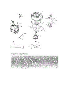 Engine parts for Craftsman Front-Engine Lawn Tractor 917253550 from AppliancePartsPros.com