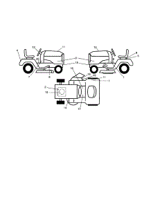 Decals parts for Craftsman Front-Engine Lawn Tractor 917253550 from AppliancePartsPros.com