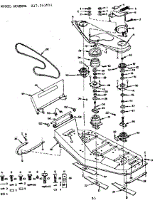 Mandrel Assembly parts for Craftsman Mower Attachment 917253551 from AppliancePartsPros.com