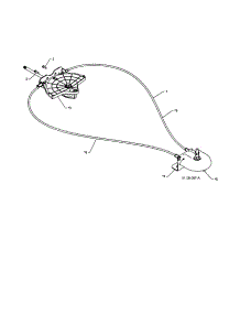 Lever / Cable Rotator parts for Craftsman Gas Snowblower 917253560 from AppliancePartsPros.com