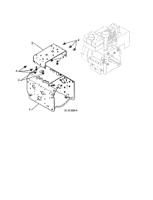 Engine / Frame Weldment parts for Craftsman Gas Snowblower 917253560 from AppliancePartsPros.com