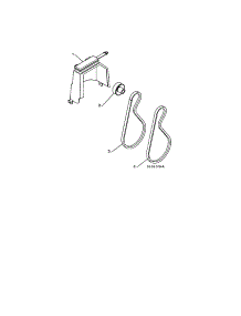 Belt Cover / Pulley / Belt parts for Craftsman Gas Snowblower 917253560 from AppliancePartsPros.com