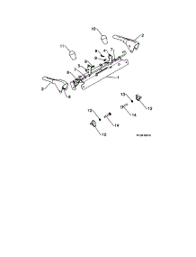 Control Lever / Traction Rod parts for Craftsman Gas Snowblower 917253561 from AppliancePartsPros.com