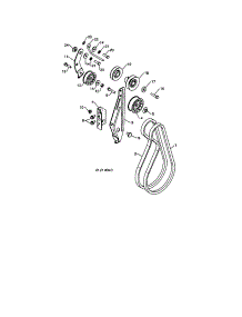 Chassis / Engine / Pulleys parts for Craftsman Gas Snowblower 917253561 from AppliancePartsPros.com