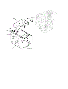 Engine / Frame parts for Craftsman Gas Snowblower 917253570 from AppliancePartsPros.com