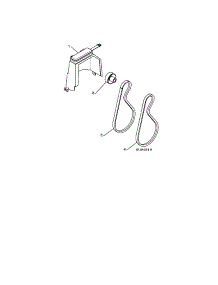 Belt Cover / Pulley / Belts parts for Craftsman Gas Snowblower 917253570 from AppliancePartsPros.com