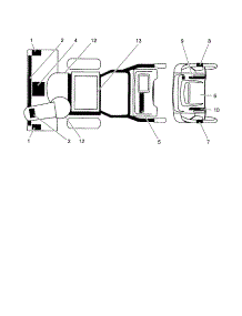 Decals parts for Craftsman Gas Snowblower 917253570 from AppliancePartsPros.com