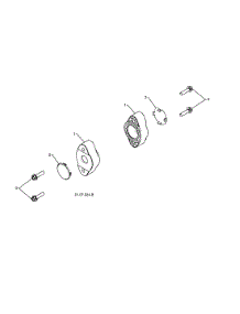 Auger Bearing / Bearing Plug parts for Craftsman Gas Snowblower 917253571 from AppliancePartsPros.com