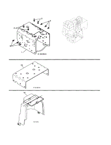 Engine / Frame / Mount Plate / Cover parts for Craftsman Gas Snowblower 917253571 from AppliancePartsPros.com