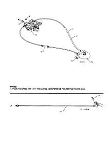 Lever / Cable Rotator / Steer Cable parts for Craftsman Gas Snowblower 917253572 from AppliancePartsPros.com