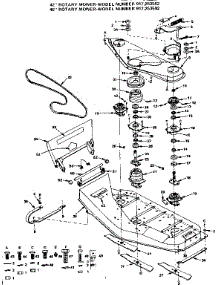Mandrel Assembly parts for Craftsman Mower Attachment 917253582 from AppliancePartsPros.com