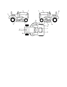 Decals parts for Craftsman Front-Engine Lawn Tractor 917253620 from AppliancePartsPros.com
