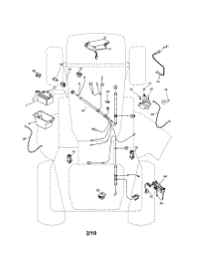 Electrical parts for Craftsman Front-Engine Lawn Tractor 917253621 from AppliancePartsPros.com
