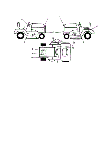 Decals parts for Craftsman Front-Engine Lawn Tractor 917253630 from AppliancePartsPros.com