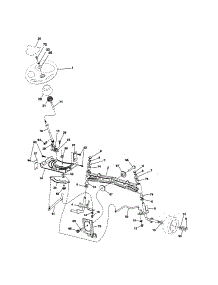 Steering parts for Craftsman Front-Engine Lawn Tractor 917253631 from AppliancePartsPros.com