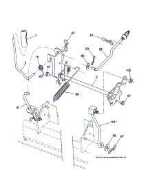 Mower Lift parts for Craftsman Front-Engine Lawn Tractor 917253631 from AppliancePartsPros.com