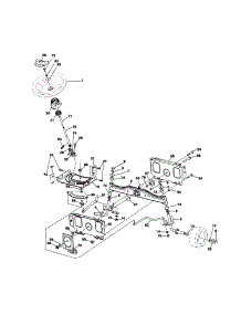 Steering parts for Craftsman Front-Engine Lawn Tractor 917253640 from AppliancePartsPros.com