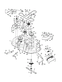 Mower Deck parts for Craftsman Front-Engine Lawn Tractor 917253640 from AppliancePartsPros.com