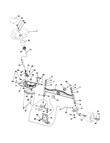 Steering parts for Craftsman Front-Engine Lawn Tractor 917253641 from AppliancePartsPros.com