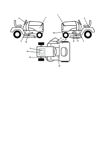 Decals parts for Craftsman Front-Engine Lawn Tractor 917253641 from AppliancePartsPros.com