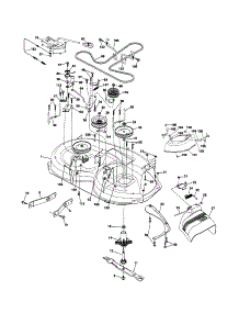 Mower Deck parts for Craftsman Front-Engine Lawn Tractor 917253641 from AppliancePartsPros.com