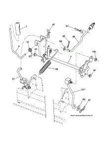 Lift parts for Craftsman Front-Engine Lawn Tractor 917253641 from AppliancePartsPros.com