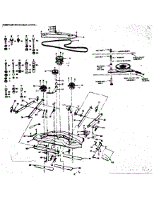 Suspension, Deck & Cover parts for Craftsman Complete Deck 917253646 from AppliancePartsPros.com