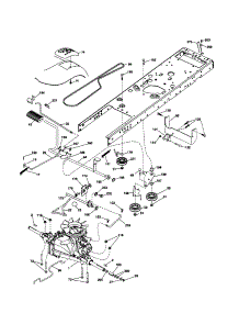 Drive parts for Craftsman Front-Engine Lawn Tractor 917253650 from AppliancePartsPros.com