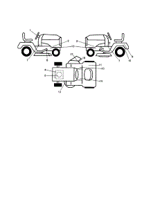 Decals parts for Craftsman Front-Engine Lawn Tractor 917253650 from AppliancePartsPros.com