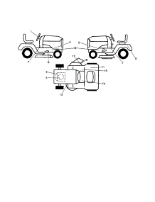 Decals parts for Craftsman Front-Engine Lawn Tractor 917253653 from AppliancePartsPros.com
