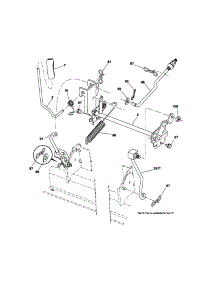 Mower Lift parts for Craftsman Front-Engine Lawn Tractor 917253653 from AppliancePartsPros.com