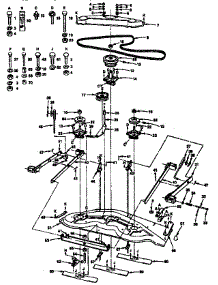 Mower Deck- Key Parts 1-36 parts for Craftsman Mower Attachment 917253661 from AppliancePartsPros.com