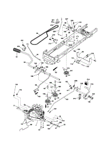 Drive parts for Craftsman Front-Engine Lawn Tractor 917253690 from AppliancePartsPros.com