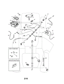 Electrical parts for Craftsman Front-Engine Lawn Tractor 917253691 from AppliancePartsPros.com