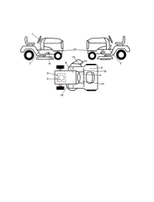 Decals parts for Craftsman Front-Engine Lawn Tractor 917253691 from AppliancePartsPros.com