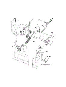 Mower Lift parts for Craftsman Front-Engine Lawn Tractor 917253691 from AppliancePartsPros.com
