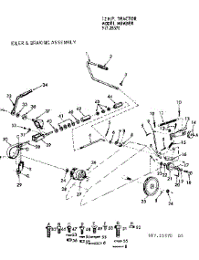 Idler & Braking System parts for Craftsman Front-Engine Lawn Tractor 91725370 from AppliancePartsPros.com