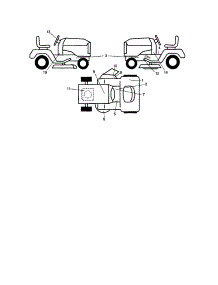 Decals parts for Craftsman Front-Engine Lawn Tractor 917253700 from AppliancePartsPros.com