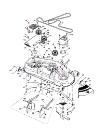 Mower parts for Craftsman Front-Engine Lawn Tractor 917253701 from AppliancePartsPros.com