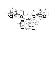 Decals parts for Craftsman Front-Engine Lawn Tractor 917253701 from AppliancePartsPros.com