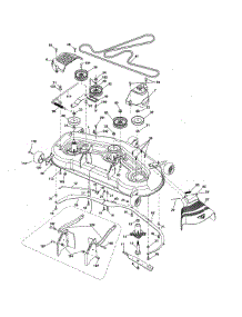 Mower parts for Craftsman Front-Engine Lawn Tractor 917253702 from AppliancePartsPros.com