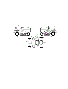Decals parts for Craftsman Front-Engine Lawn Tractor 917253702 from AppliancePartsPros.com