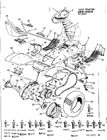 Steering Assembly parts for Craftsman Front-Engine Lawn Tractor 91725371 from AppliancePartsPros.com